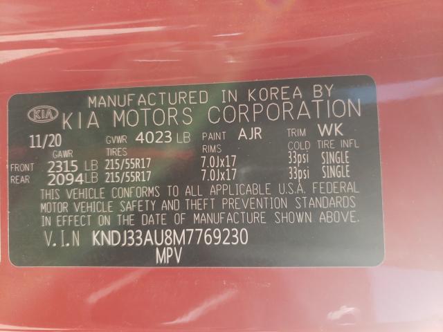 Photo 9 VIN: KNDJ33AU8M7769230 - KIA SOUL EX 