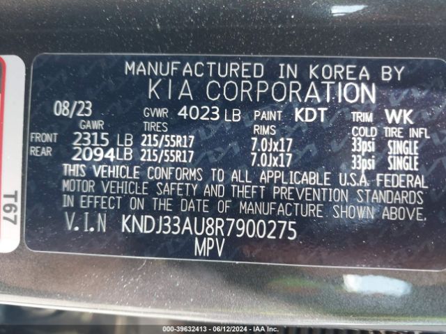 Photo 8 VIN: KNDJ33AU8R7900275 - KIA SOUL 