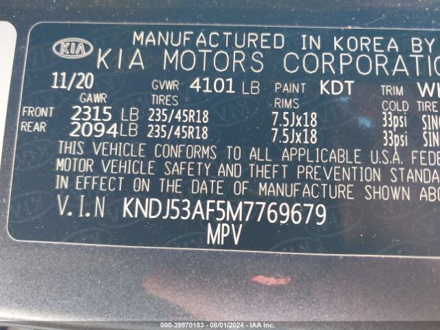 Photo 8 VIN: KNDJ53AF5M7769679 - KIA SOUL 