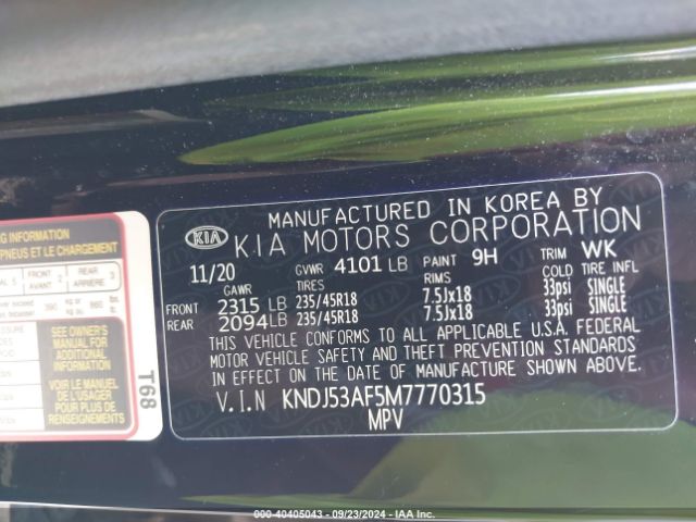 Photo 8 VIN: KNDJ53AF5M7770315 - KIA SOUL 