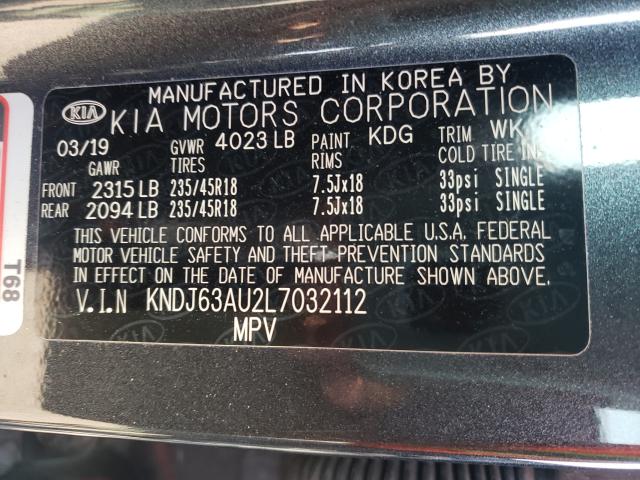 Photo 9 VIN: KNDJ63AU2L7032112 - KIA SOUL GT LI 