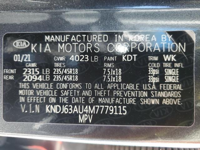 Photo 12 VIN: KNDJ63AU4M7779115 - KIA SOUL GT LI 