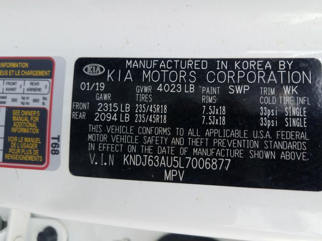 Photo 9 VIN: KNDJ63AU5L7006877 - KIA SOUL GT LI 