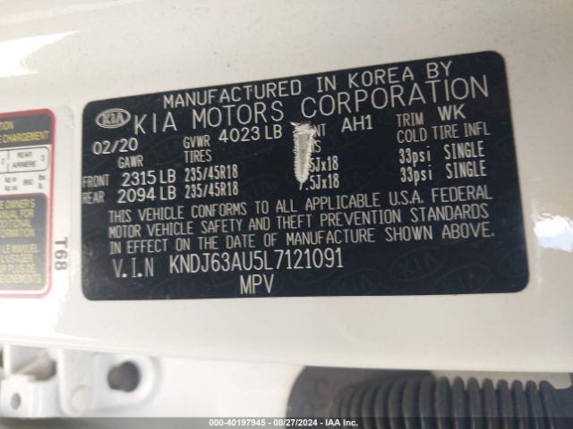 Photo 8 VIN: KNDJ63AU5L7121091 - KIA SOUL 