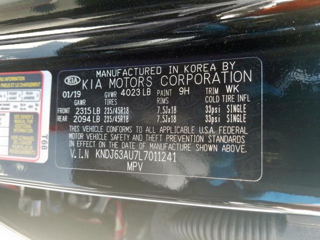 Photo 9 VIN: KNDJ63AU7L7011241 - KIA SOUL GT LI 