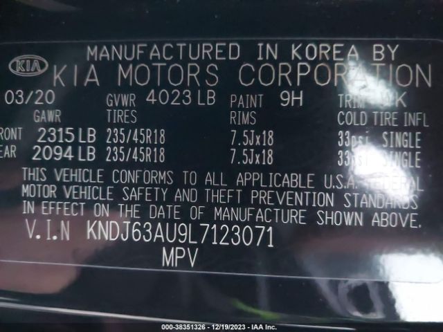 Photo 8 VIN: KNDJ63AU9L7123071 - KIA SOUL 