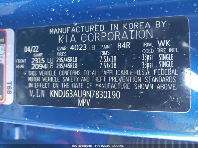 Photo 8 VIN: KNDJ63AU9N7830190 - KIA SOUL 