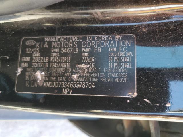 Photo 12 VIN: KNDJD733465578704 - KIA SORENTO EX 