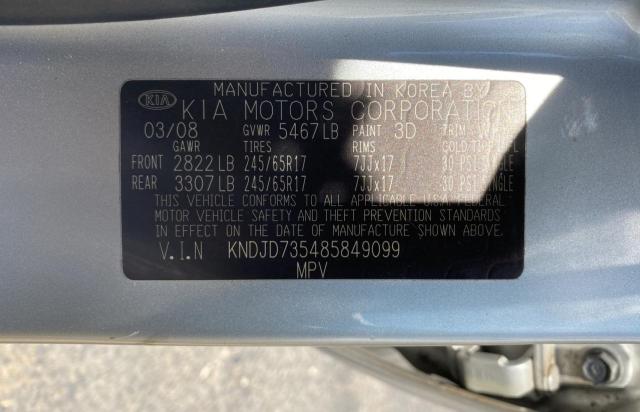 Photo 9 VIN: KNDJD735485849099 - KIA SORENTO EX 