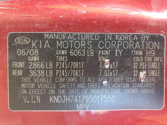 Photo 13 VIN: KNDJH741795017550 - KIA BORREGO LX 