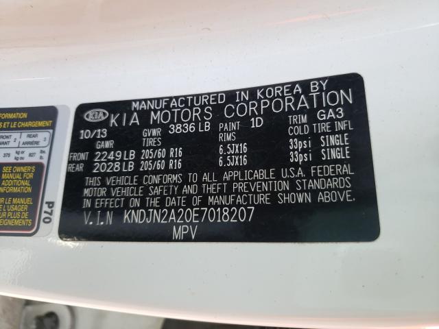 Photo 9 VIN: KNDJN2A20E7018207 - KIA SOUL 