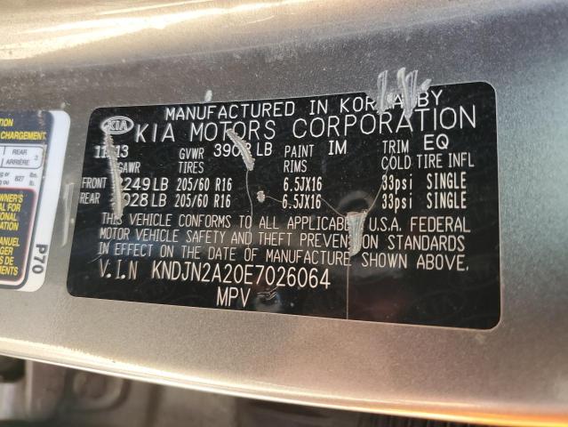 Photo 11 VIN: KNDJN2A20E7026064 - KIA SOUL 