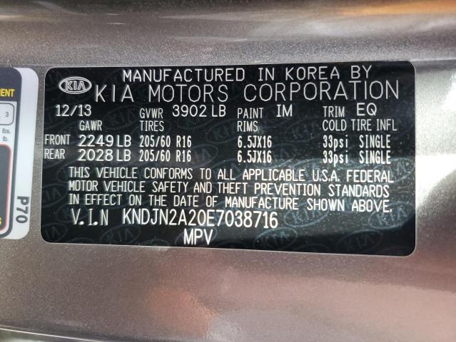 Photo 11 VIN: KNDJN2A20E7038716 - KIA SOUL 