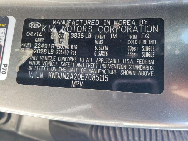 Photo 11 VIN: KNDJN2A20E7085115 - KIA SOUL 