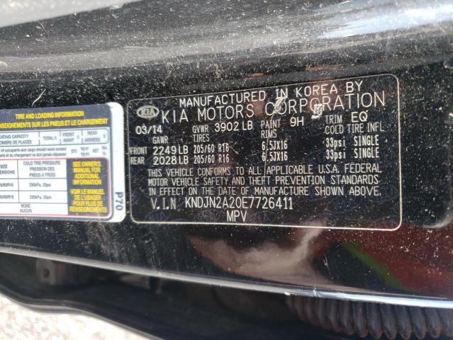 Photo 12 VIN: KNDJN2A20E7726411 - KIA SOUL 