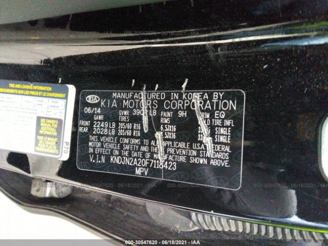 Photo 8 VIN: KNDJN2A20F7118423 - KIA SOUL 