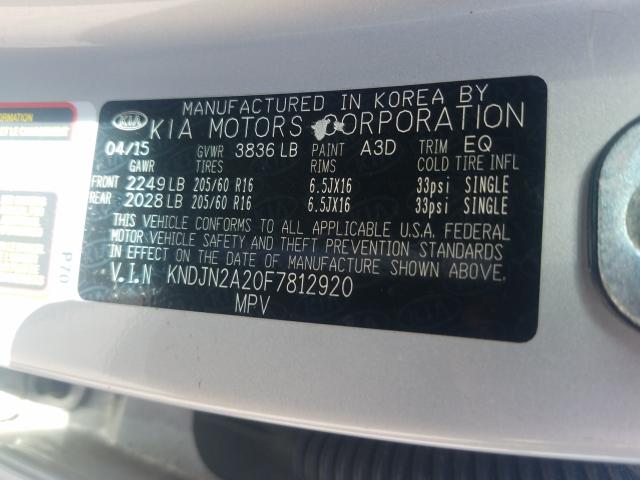 Photo 9 VIN: KNDJN2A20F7812920 - KIA SOUL 