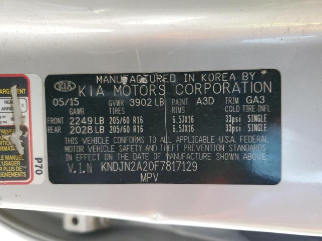 Photo 11 VIN: KNDJN2A20F7817129 - KIA SOUL 