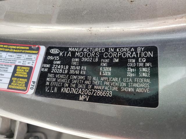 Photo 9 VIN: KNDJN2A20G7286693 - KIA SOUL 