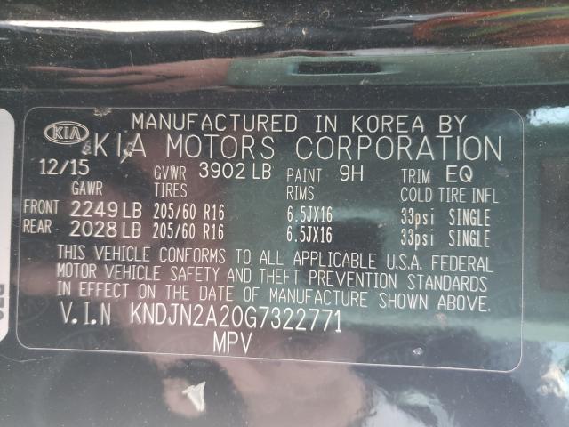 Photo 9 VIN: KNDJN2A20G7322771 - KIA SOUL 