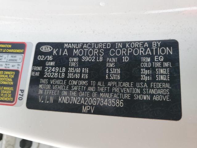 Photo 11 VIN: KNDJN2A20G7343586 - KIA SOUL 