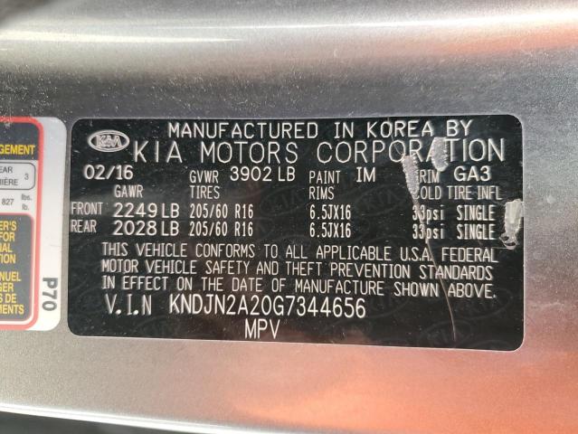 Photo 12 VIN: KNDJN2A20G7344656 - KIA SOUL 