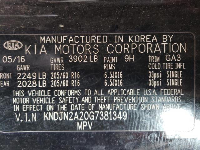 Photo 12 VIN: KNDJN2A20G7381349 - KIA SOUL 