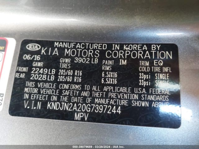 Photo 8 VIN: KNDJN2A20G7397244 - KIA SOUL 