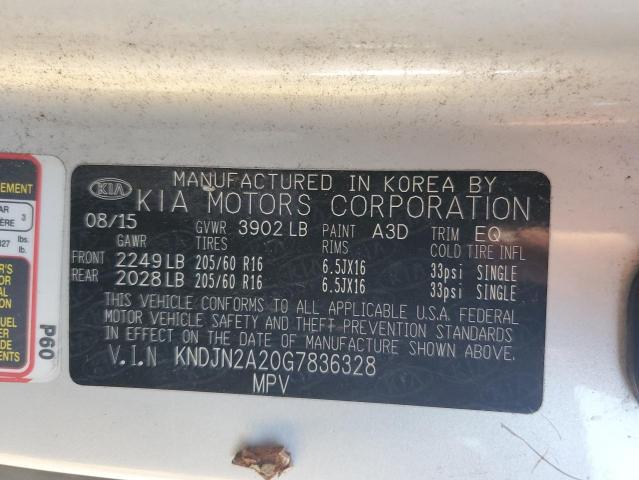 Photo 12 VIN: KNDJN2A20G7836328 - KIA SOUL 