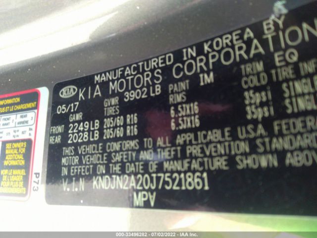 Photo 8 VIN: KNDJN2A20J7521861 - KIA SOUL 