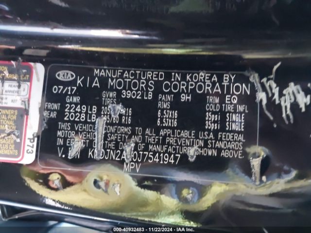 Photo 8 VIN: KNDJN2A20J7541947 - KIA SOUL 