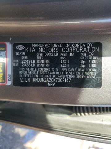 Photo 12 VIN: KNDJN2A20K7002147 - KIA SOUL 