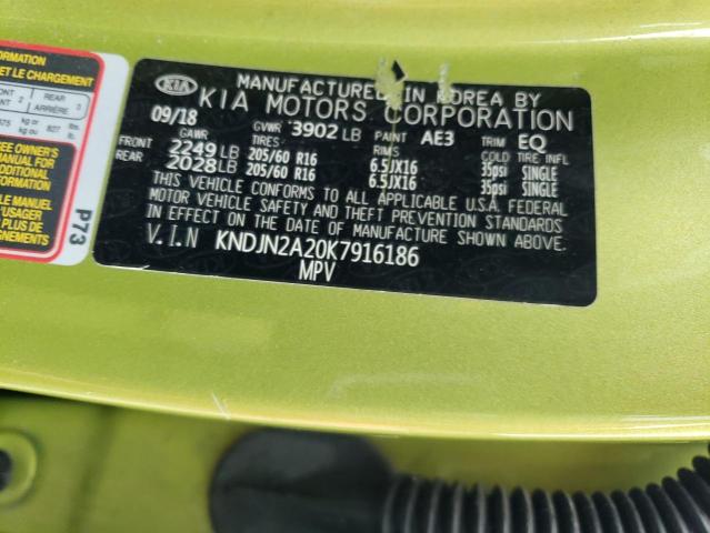 Photo 11 VIN: KNDJN2A20K7916186 - KIA SOUL 