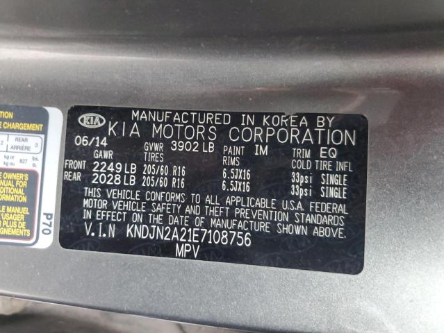 Photo 11 VIN: KNDJN2A21E7108756 - KIA SOUL 