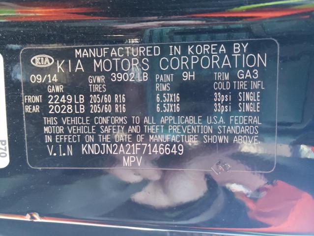 Photo 12 VIN: KNDJN2A21F7146649 - KIA SOUL 