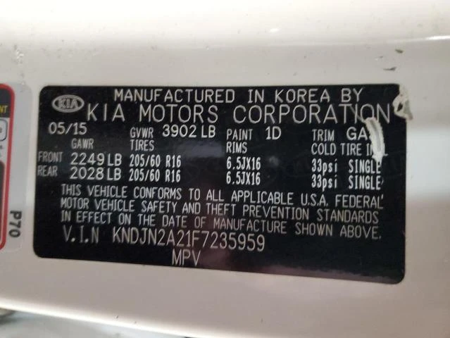 Photo 13 VIN: KNDJN2A21F7235959 - KIA SOUL 