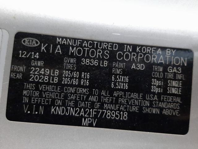 Photo 9 VIN: KNDJN2A21F7789518 - KIA SOUL 