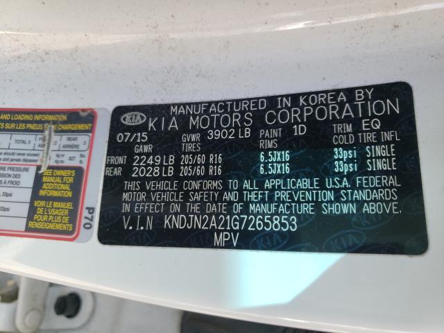 Photo 9 VIN: KNDJN2A21G7265853 - KIA SOUL 