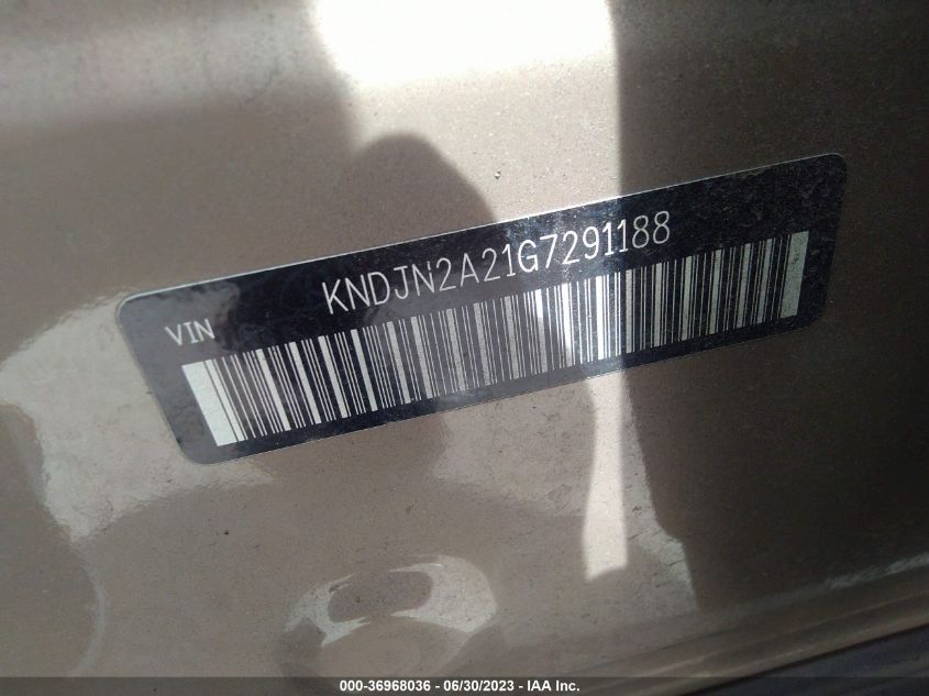 Photo 8 VIN: KNDJN2A21G7291188 - KIA SOUL 