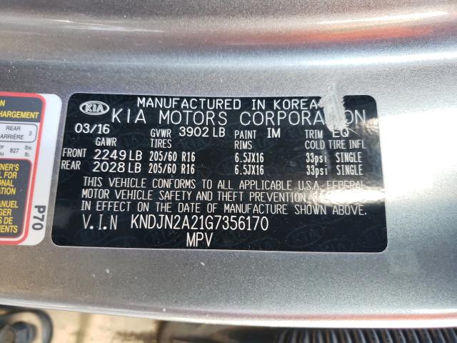 Photo 9 VIN: KNDJN2A21G7356170 - KIA SOUL 