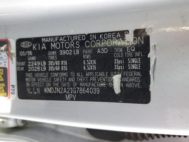 Photo 11 VIN: KNDJN2A21G7864039 - KIA SOUL 