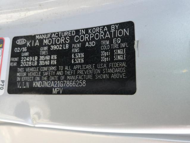 Photo 12 VIN: KNDJN2A21G7866258 - KIA SOUL 