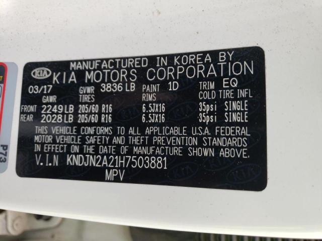 Photo 12 VIN: KNDJN2A21H7503881 - KIA SOUL 