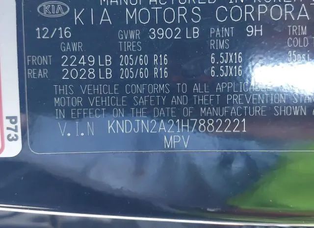 Photo 8 VIN: KNDJN2A21H7882221 - KIA SOUL 