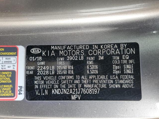 Photo 11 VIN: KNDJN2A21J7608197 - KIA SOUL 