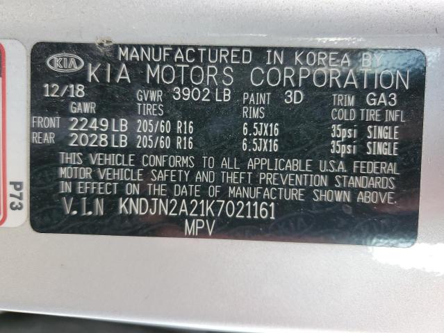 Photo 11 VIN: KNDJN2A21K7021161 - KIA SOUL 