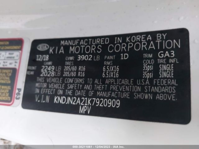 Photo 8 VIN: KNDJN2A21K7920909 - KIA SOUL 