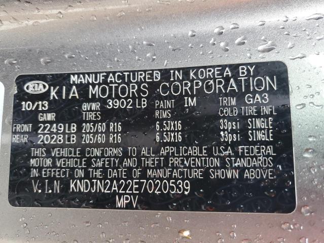 Photo 11 VIN: KNDJN2A22E7020539 - KIA SOUL 