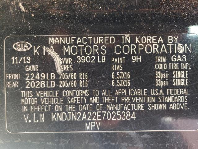 Photo 12 VIN: KNDJN2A22E7025384 - KIA SOUL 