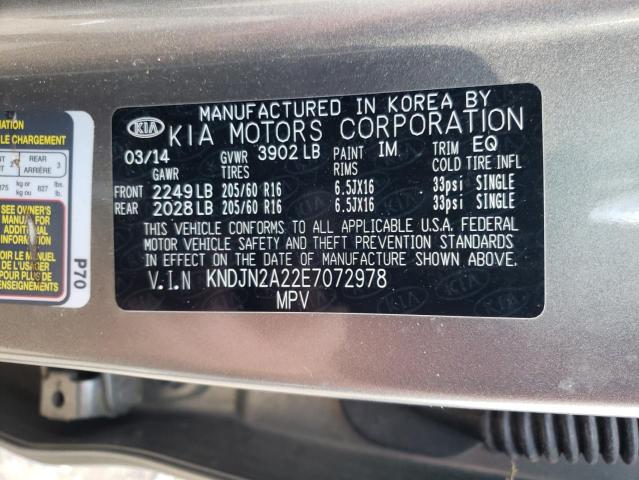 Photo 11 VIN: KNDJN2A22E7072978 - KIA SOUL 